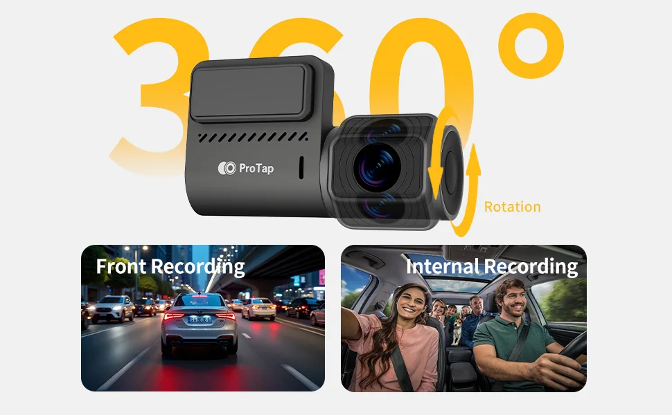 Protap M1 Dash Cam 1440P Car Camera description image 6