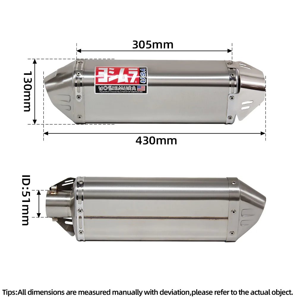 Yoshimura TRC Racing Exhaust Pipe Gy6 Exhaust System tank 200 Efi Scooter for yamaha zuma Gy6 200cc