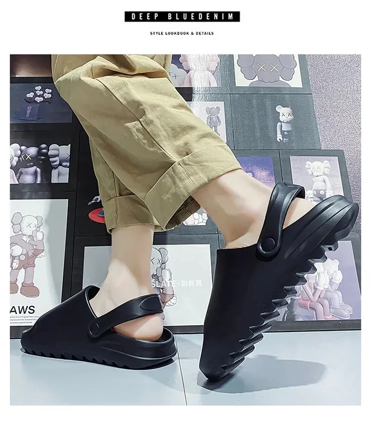 High Quality Wholesale Custom Sandals With Logo Summer Men Slide Yezz  Slippers Slides - Buy Men Slides Sandals Stylish Comfortable Outdoor Beach  Street Various Patterns Accept Cusotm Slides,Open Toe Slippers Lightweight  Unisex