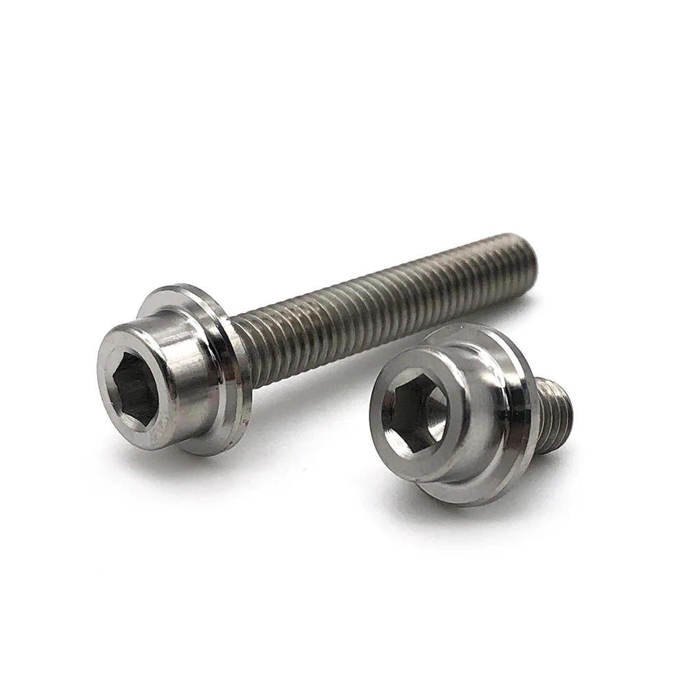 M6 Gr5 titanio bulloni Gr5 per moto M8 Hex flangiato M5 M14 bulloni M3 vite baut in lega di titanio set titanio M6 viti