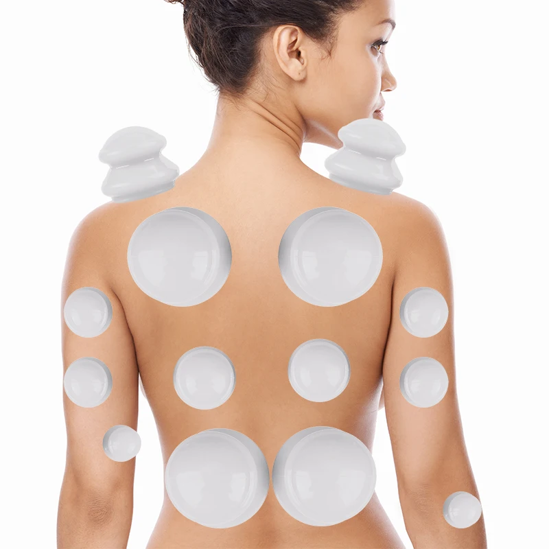 Silicone Vacuum Cupping Set Anti Cellulite Massage Suction Cups