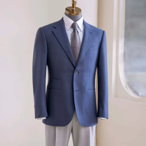 Men's High Quality Bespoke Wedding Suit 100% Wool 120-150 'Super British Fabric' Single Breasted Design Haute Couture Coat Pant