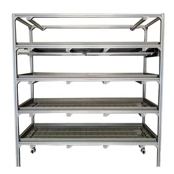 Multi-Layer Seedling Bed with Adjustable Shelves for Commercial Greenhouses