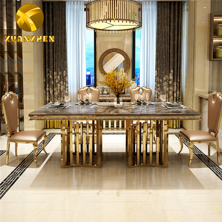 Nordic Living Room Furniture Luxury Marble Dining Table Modern Dining