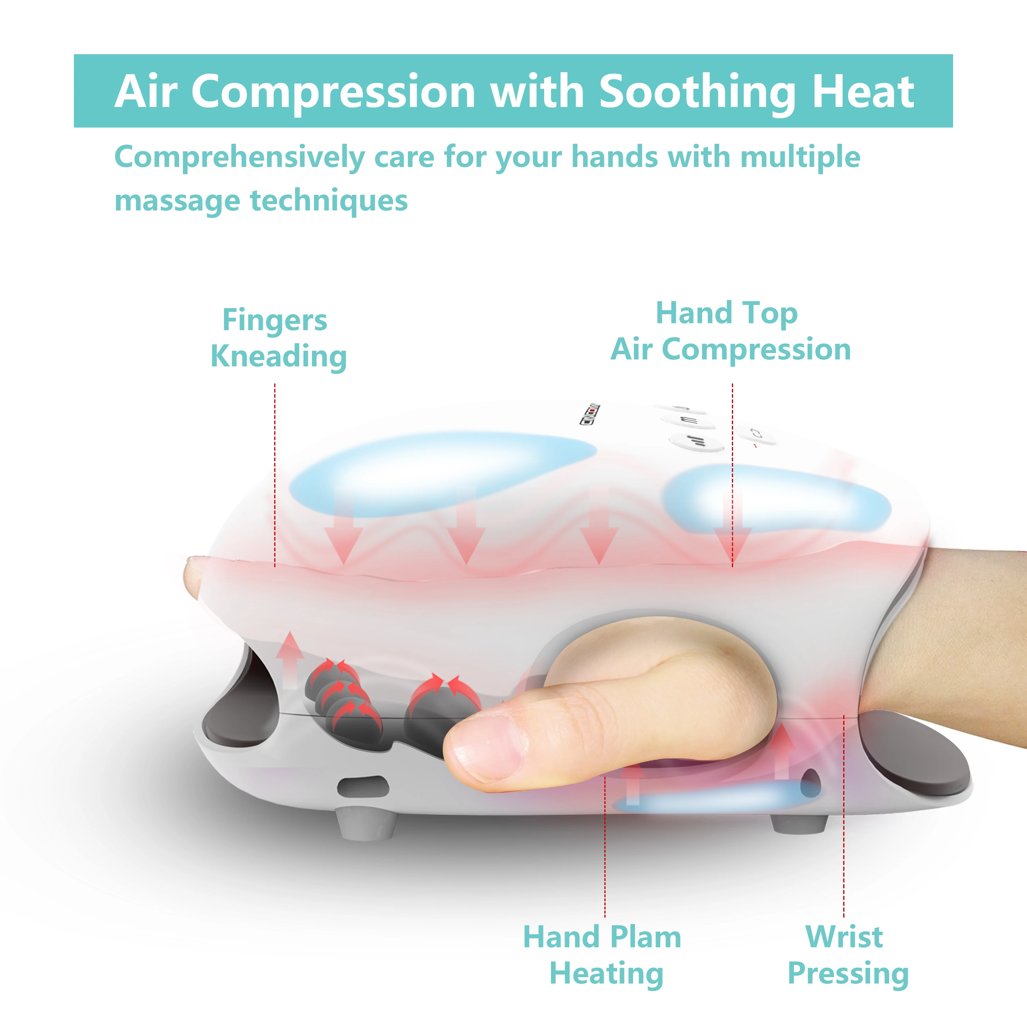 Massager Palm Massagers Electric Self Japan Heated Acupressure Finger  Vibration Vibrating Usb Shiatsu Hand Massage Tool
