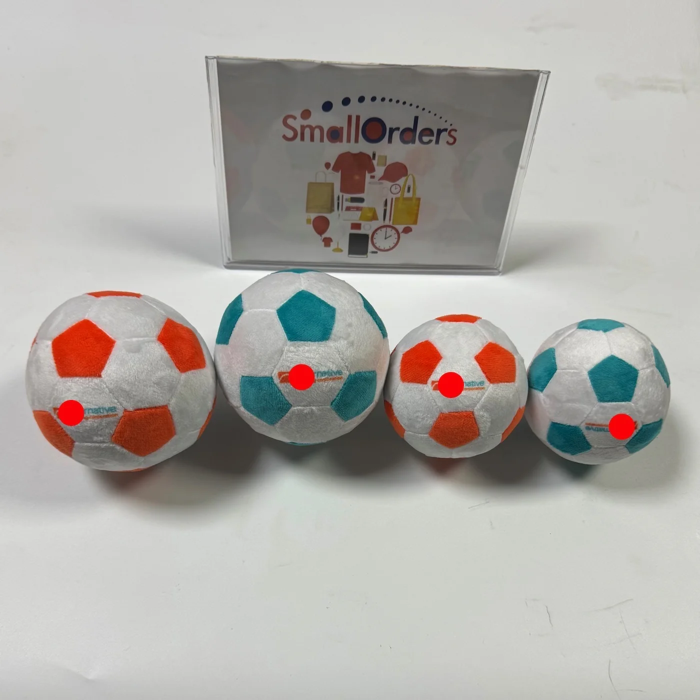 Wholesale Custom Stuffed Soccer Football Toy Soft Baby Toy made of Silicone PVC for Kids Educational Promotional Plush Ball Toy