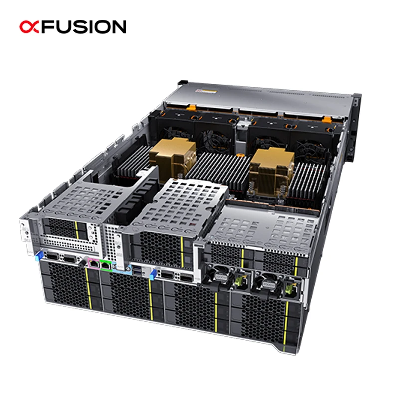 Serveurs FusionServer 5288 V6 pour l’IA, serveurs de stockage avec GPU, ordinateurs Deepseek Xeon, baies pour centre cloud, CPU à faible profondeur, version OEM à vendre