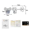 Moissanite 0,5 ct*2 pz + Certificato GRA