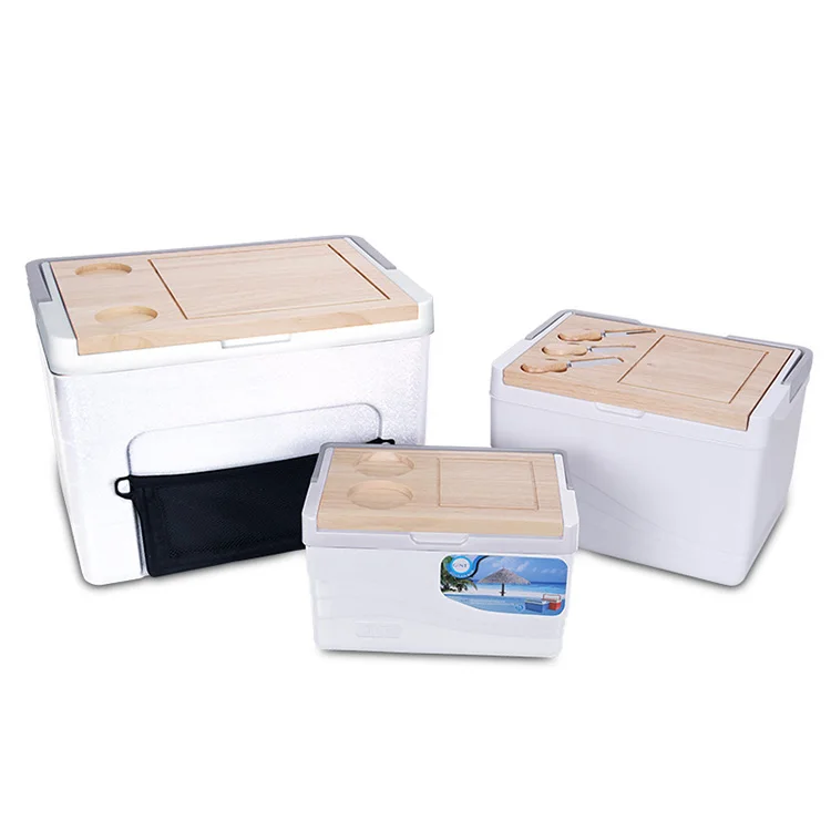 Gint Food Ice Chest Cooler Box Plastic Insulated Outdoor Cooler Box for Camping