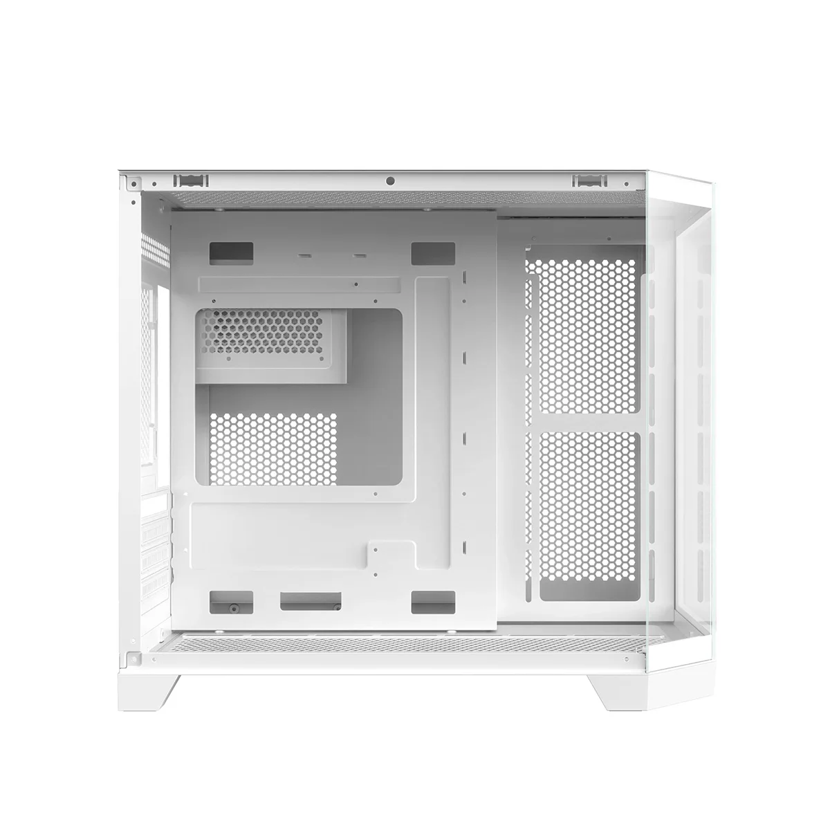 Ruix Fish Tank Dual Side Case PC Computadora Gaming Desktop PC Empty Case Micro ATX ITX USB3.0 SPCC PC Case