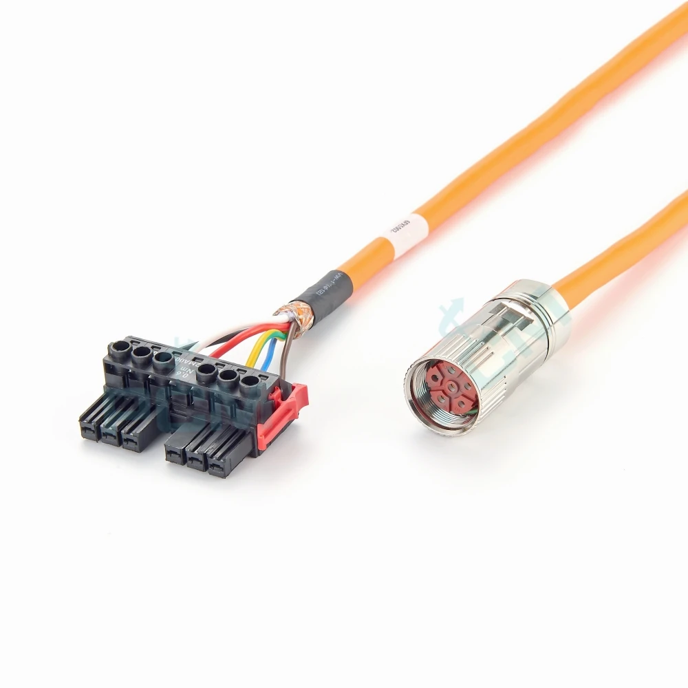 M23 6Pin Servo Power Cable for Siemens 6FX5002-5DN06-1AD0