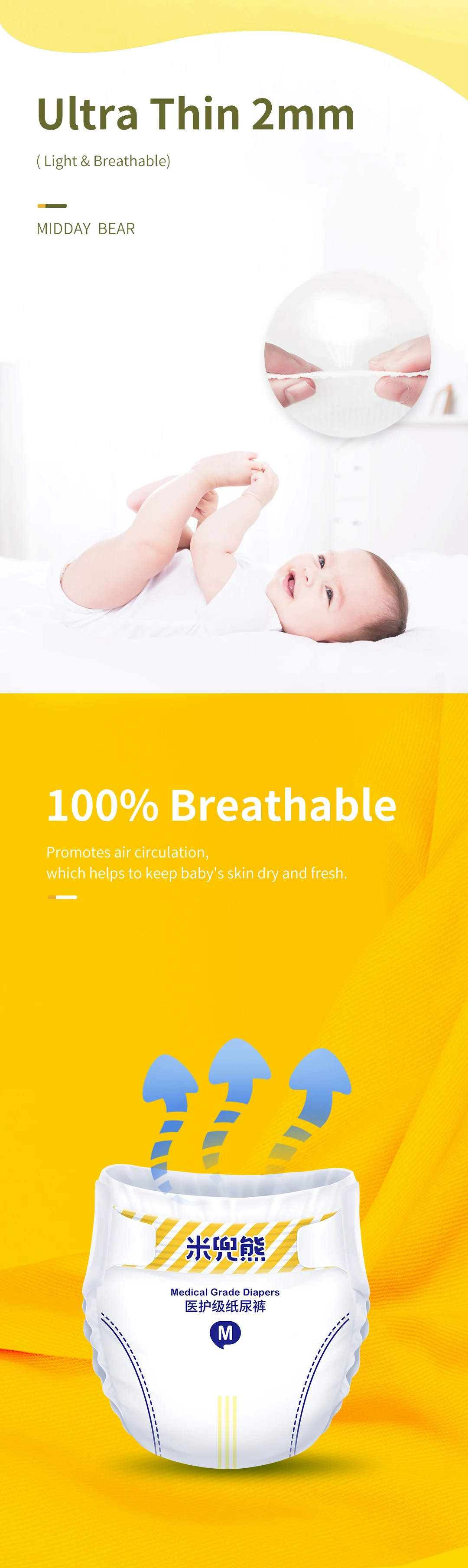 Factory Direct Diapers Hygiene Products Diapers Wholesale Baby Diaper