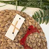 Carte étiquette ficelle rouge-12x12x2cm-95g