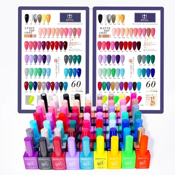 In Stock 60 Colors Semi Permanent Soak Off Gel Nail Polish UV Gel Set For Nail Supplies Salon