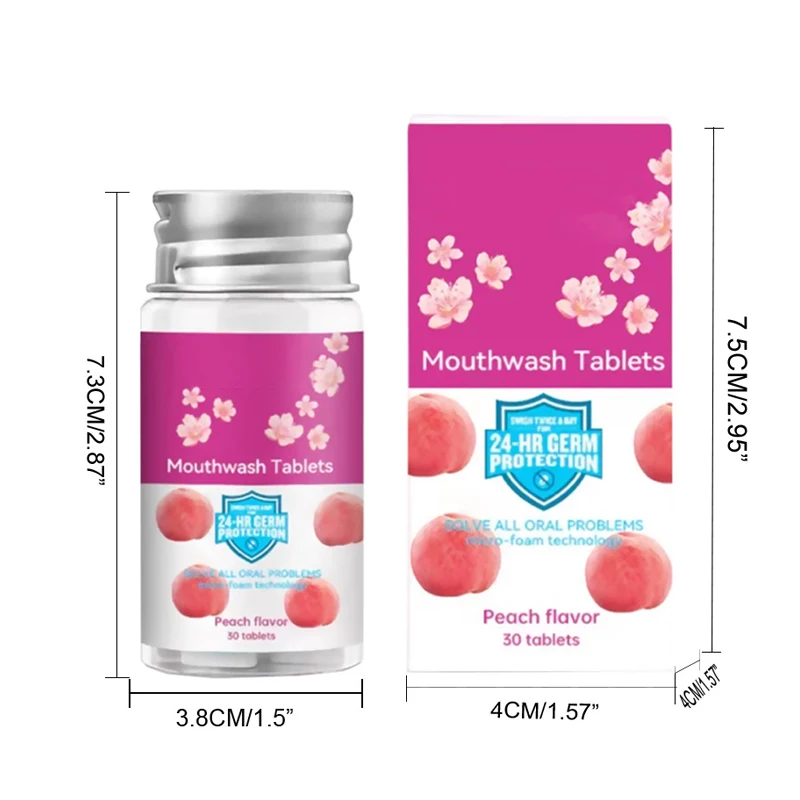 bad breath remover teeth stains clean fresh breath oral care concentrated dental toothpaste mouthwash tablet