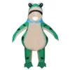 Green Frog Inflatable Suit with Regular Laser Face Mask