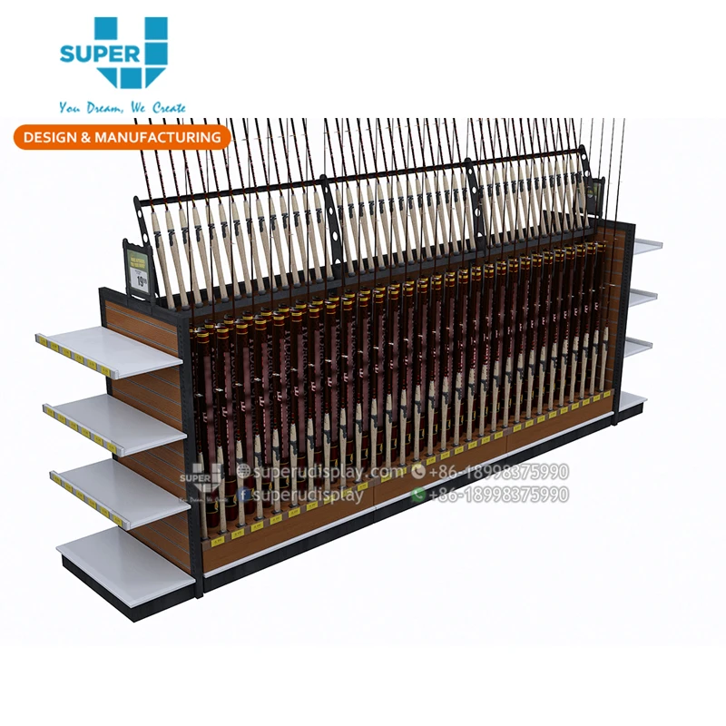 Wholesale Fishing Rod Rack and Fixtures for Retail Stores