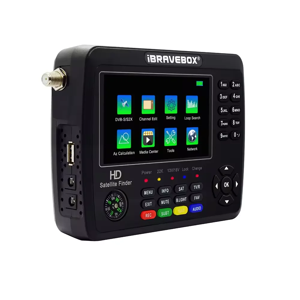 Digital TV Satellite Receiver Signal Test Meter HD H.265 DVB Sat Finder V10 Finder Max