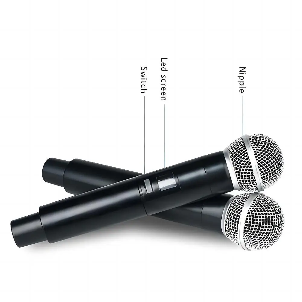 MIM-HX4 High Qualit4 in Wireless Microphonel Wireless Microphone System  Handheld Mic Karaoke Singing Microphone for Speech