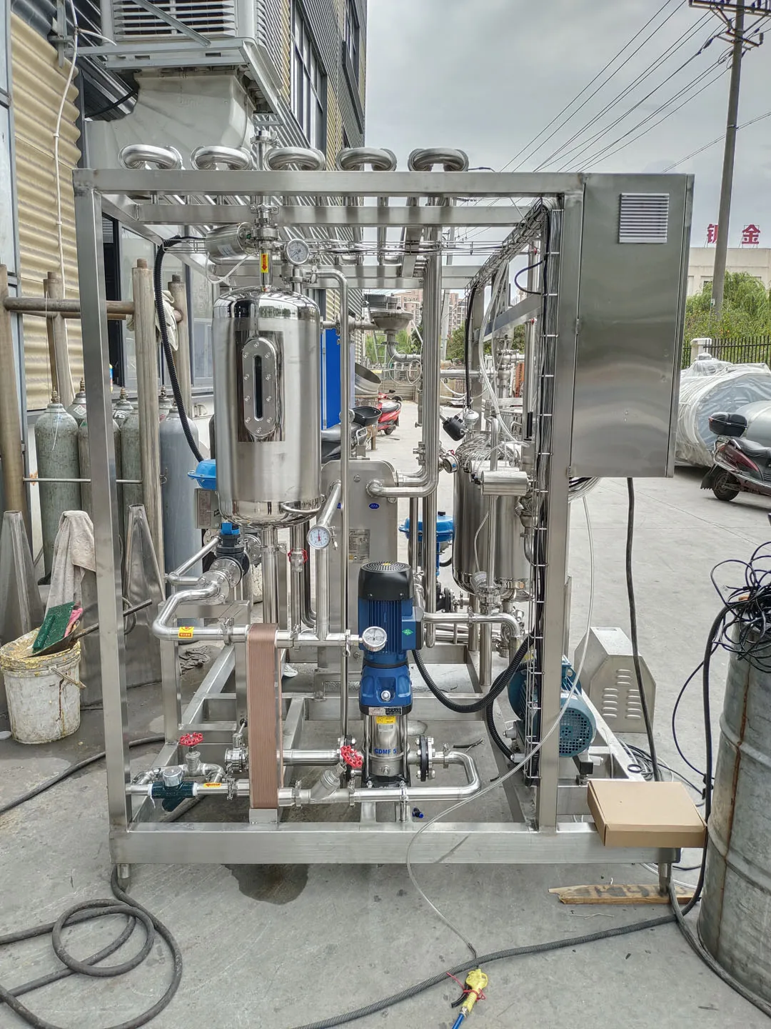 Htst Control Panel PLC+Touch Screen Control Stainless Steel HTST Pasteurizer 500-10000L/H ...