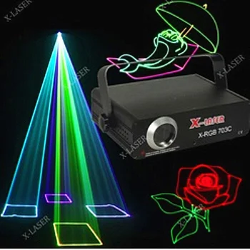 3W RGB full color laser light professional stage lights RGB show equipment beam light sky 3ds projector animation