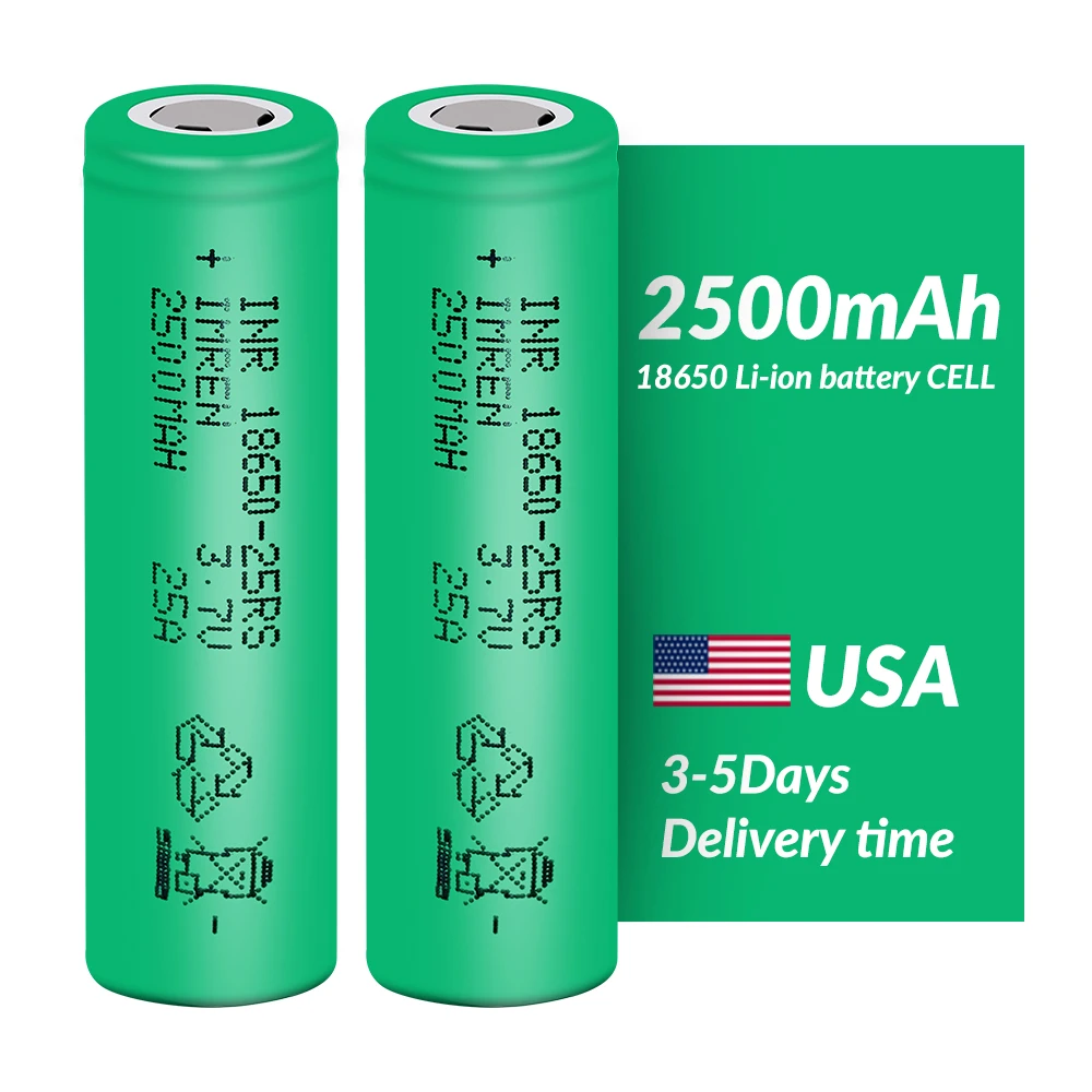 imren vape batteries 18650 Battery 2500mAh 25A 3.7v Rechargeable Lithium Li-ion Cell, Cylindrical INR18650 Battery for Industrial and Commercial Use Color:Blue hardware clearance 3000mAh Nominal Voltage Understanding Njoy Company —