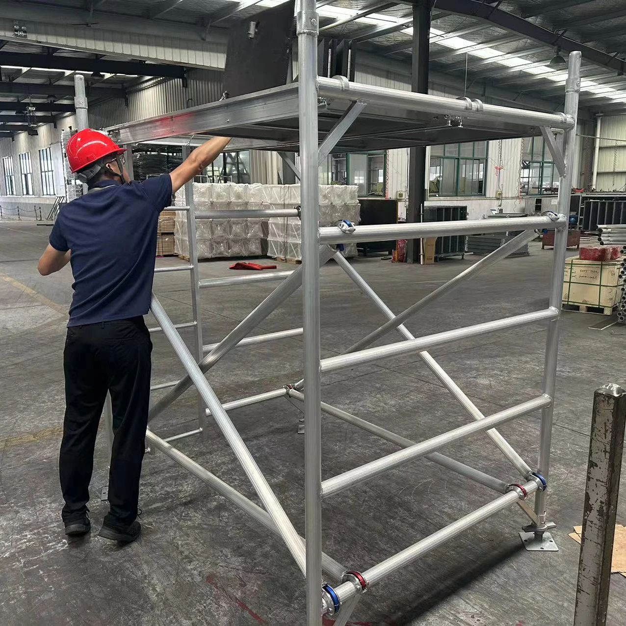 Working Platform Wheel Scaffolding Set Mobile Aluminum Quick Stage Scaffolding for Sale Aluminum Scaffold Tower With Platform