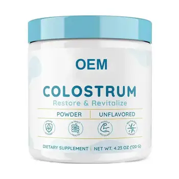 OEM Colostrum Powder Highly Concentrated Pure Bovine Colostrum Supplements for Gut Health Immune Support Muscle Recovery