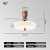 42IN-Wood-Flower-Ceiling Mount