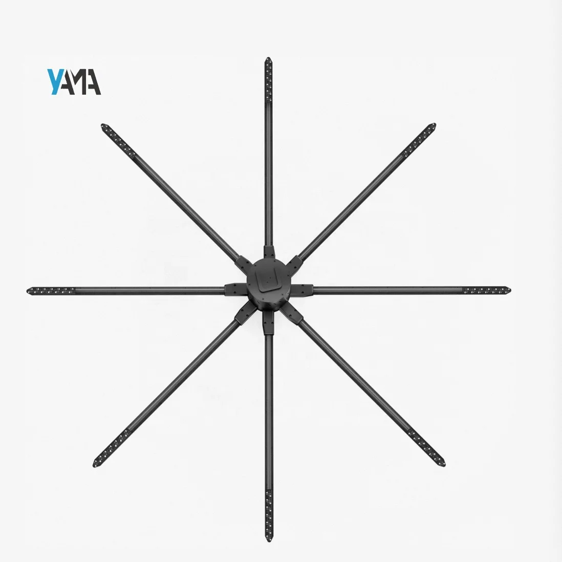 3D Holographic Fan LED Display Z4 Model 150cm 2000cd Brightness 8 Blades 3D LED Fan