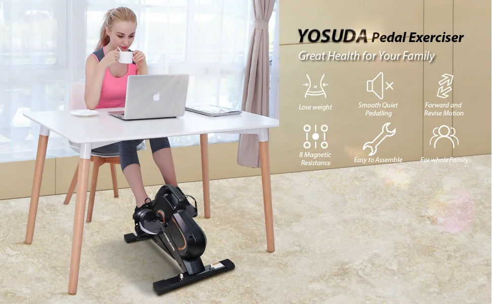Mini Cycle Pedal Under Desk Stepping Bike Mini Exercise Bike