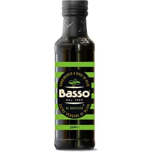 Basil-Flavored Extra Virgin Olive Oil 12 Bottles Per Box 250ml Plant's Oil