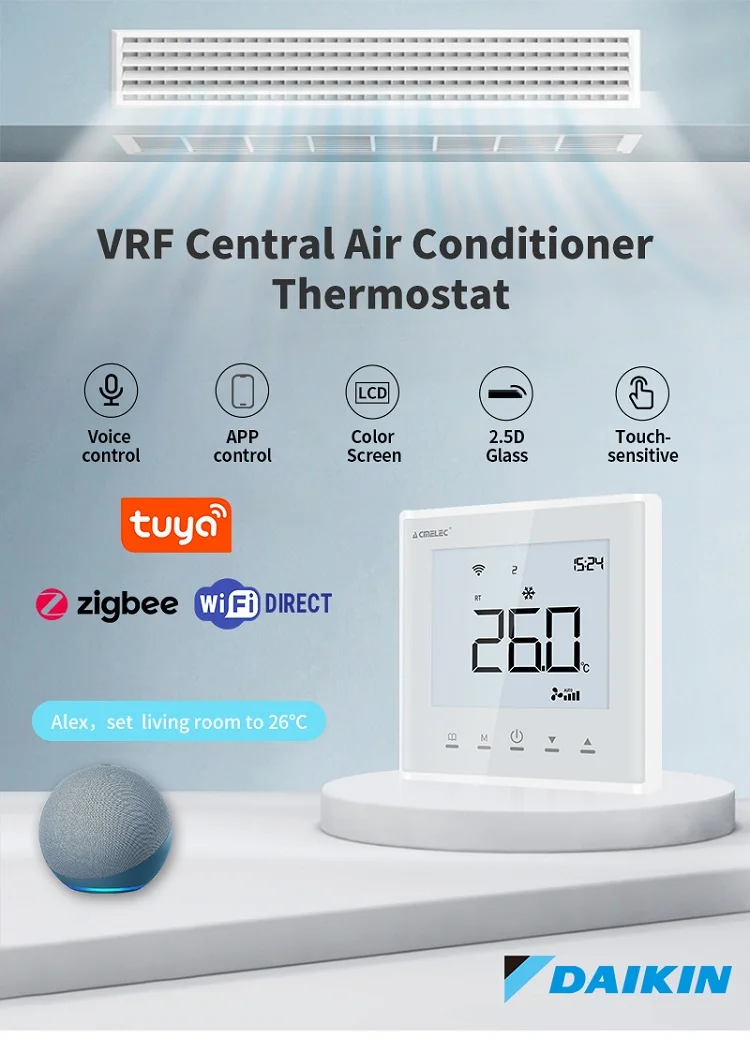 Tuya Home Digital Daikin Air Conditioning Thermostat Room Smart