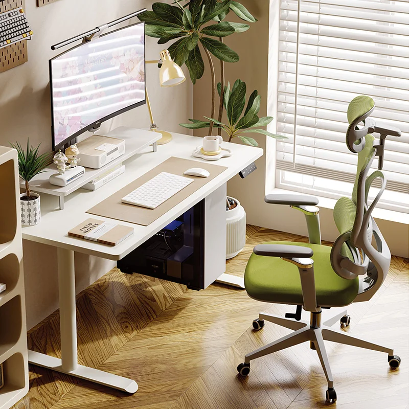 Modern Office Electric Height Adjustable Standing Desks Computer Lifting Work Ergonomic Sit-Stand Study Table Customization