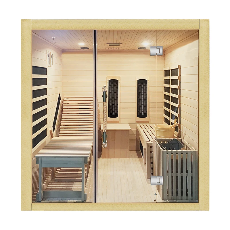 Ergonomic Design Luxury Combination Sauna,Sauna And Steam Combined Room -  Buy Combination Sauna,Combined Stove Wood,Sauna And Steam Combined Room  Product on 