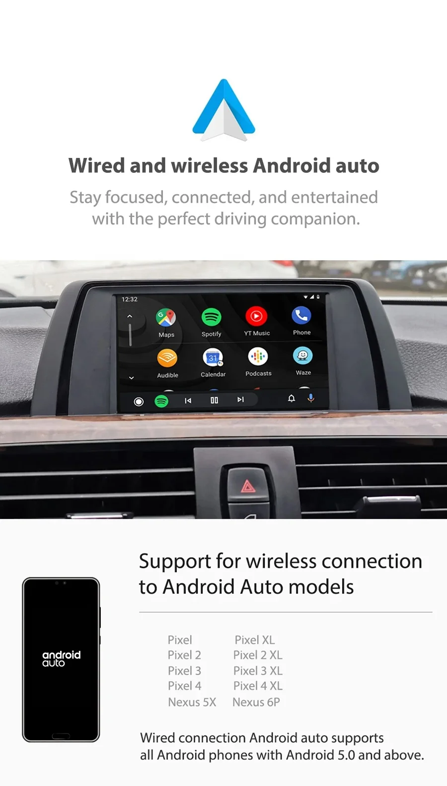 Module Apple Carplay sans fil pour Jeep Grand Cherokee Xj Kl Wrangler  Compass Commander Android Auto Mirroring Car Play Adapter