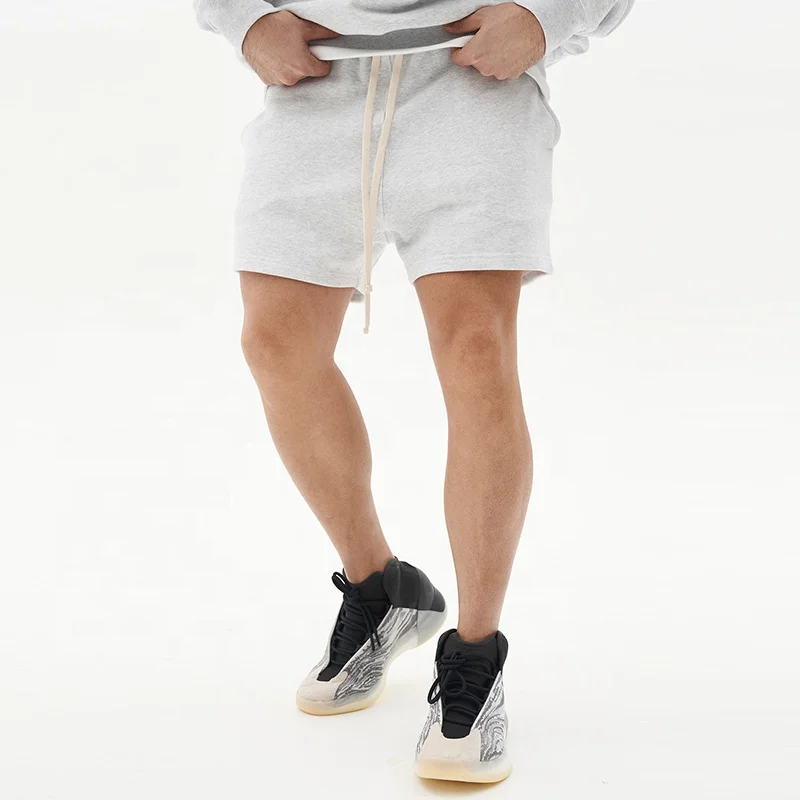 Drop Shipping Mens Jogger Shorts Drawstring Cotton Bermuda Short Loose Fit Baggy Gym Shorts for Men
