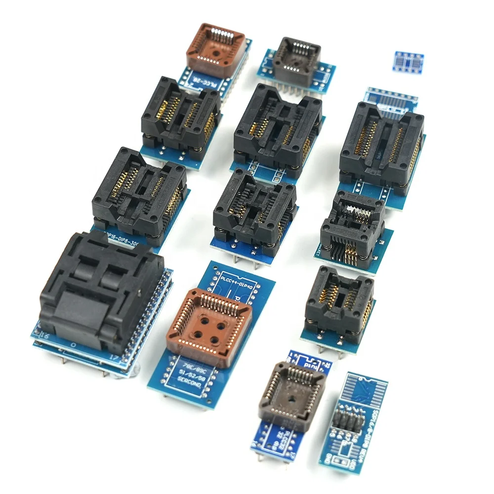 XGECU T48 (TL866-3G) Programmer With 27 Adapter Support 28000+ ICs For SPI/Nor/NAND Flash/EMMC BGA/TSOP/SOP/PLCC 2022