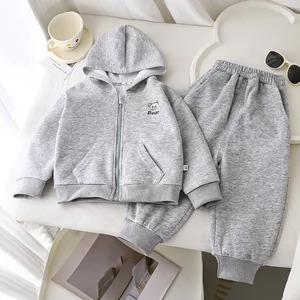 Children's Hoodie Set Autumn New Baby Hooded Boy Chinese Cotton Fashion Girls Sports Children's Clothing Wholesale