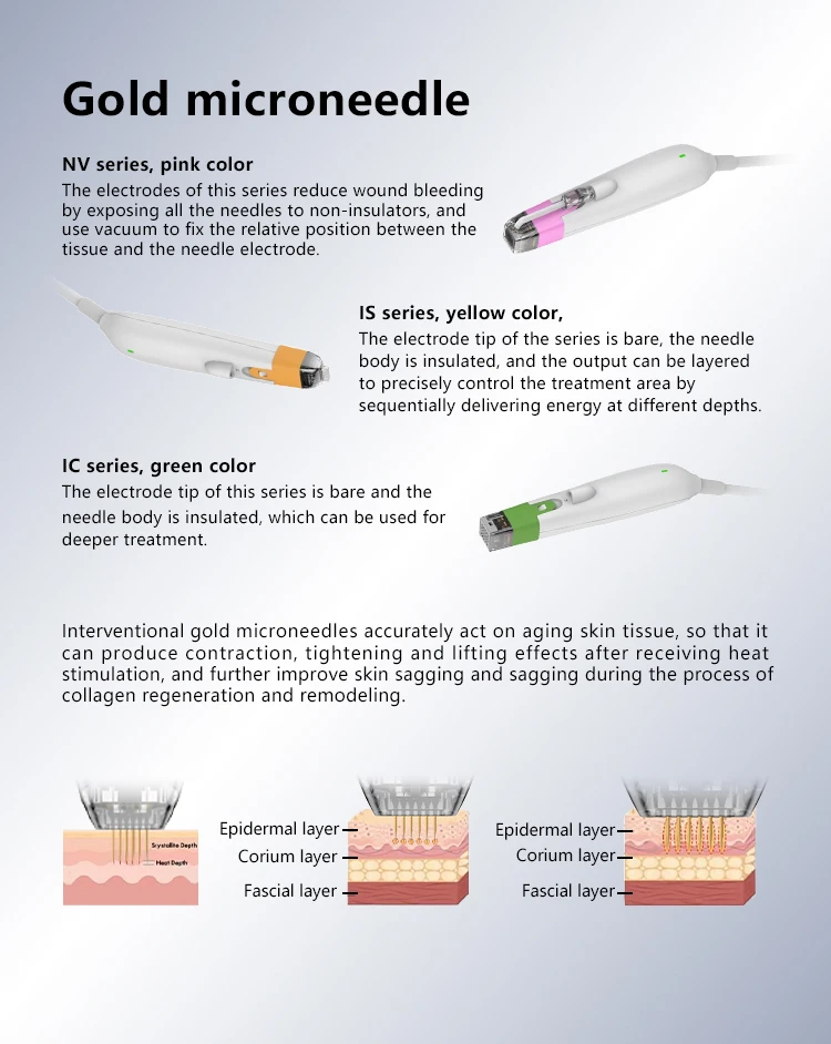 Skin Rejuvenation Radio Frequency Facial Lifting Reduce Fine Lines RF Microneedling Machine