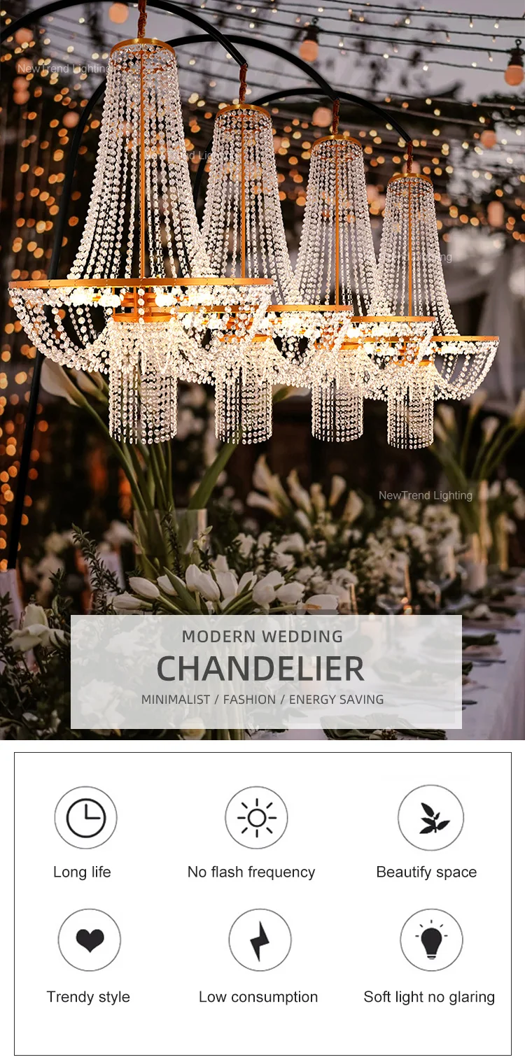 lc0416 luxury event centerpieces road guid chandelier stand for wedding decoration floor lamp -0