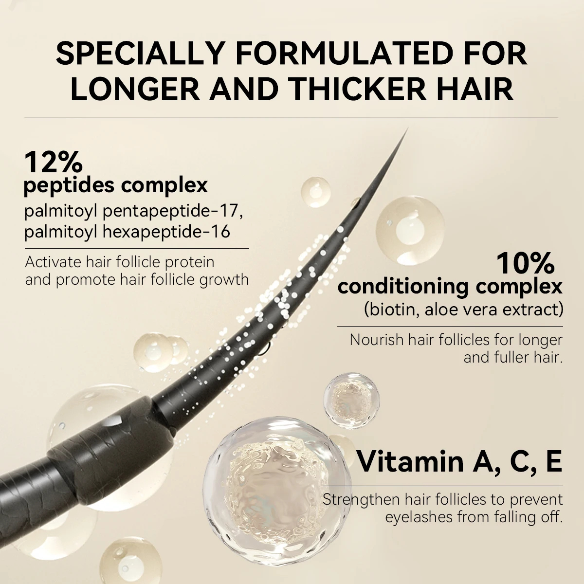 Lanbena Wholesale Natural Organic Eyelash Growth Treatments Eye Lash Serum Private Label supplier