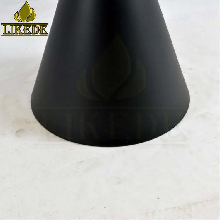 New Black Cast Iron Trumpet Conical Round Steel Table Leg Decorative Outdoor Coffee Table Leg