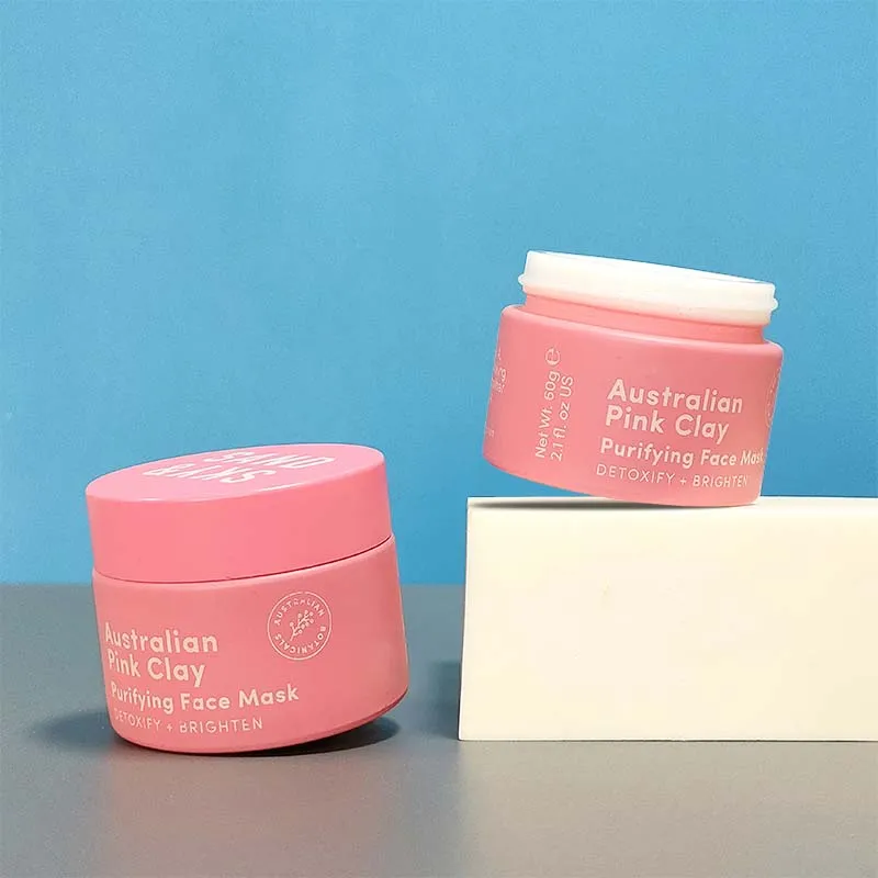 painting matte Frosted pink ceramic glass jar 15ml 20ml 30ml 50ml 100ml opal white glass cosmetic Face cream jar with Round lid