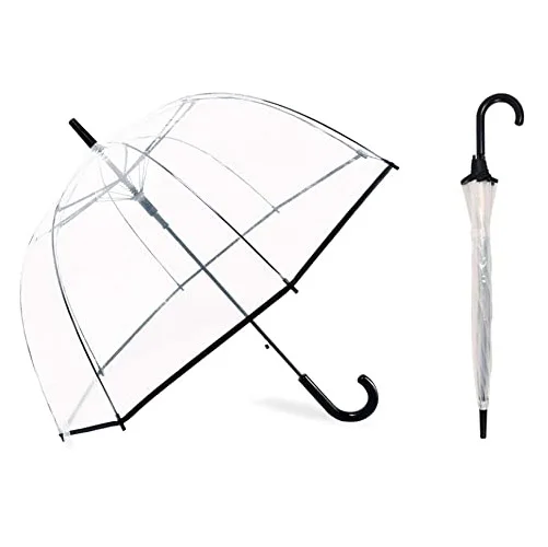 23 Inch Clear Bubble Dome Transparent Umbrella Poe Material Promotional