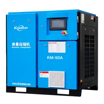 Most Popular Chinese Product 50HP 220V 380V 3ph 37KW Industrial Frequency Start Up Screw Air Compressors For Factory
