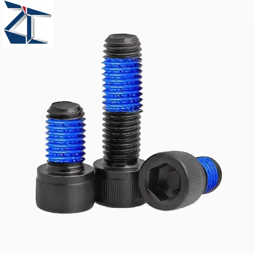 Factory supply Grade 12.9 Grade 10.9 black steel Nylock Hexalobular allen head hex socket screw for drop-resistant