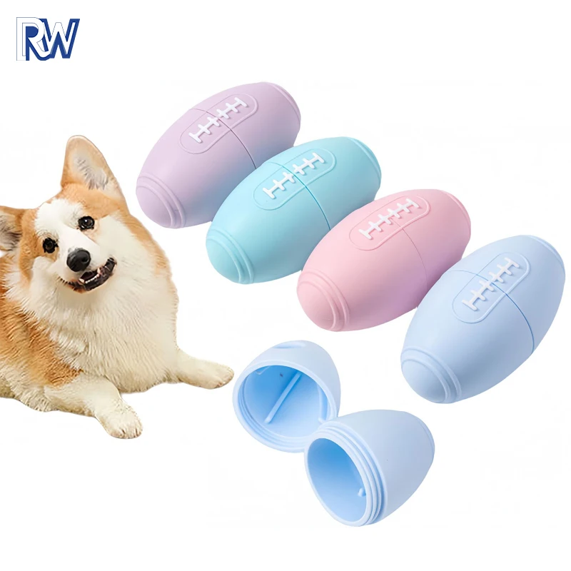 New Food Grade Silicone Pet Toy Dog's Grinding Ball Puzzle Toy with Leakage Ball Anti-Slip Silicone Pet Supplies