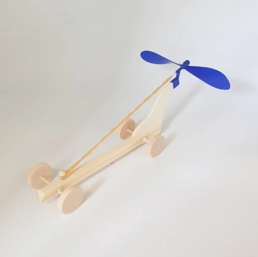Science and Technology Small Production Model Competition Set Rubber Band Power Car Toy