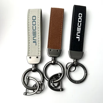 2024 Luxury PU Leather Lanyard Keychain Car Key Case Pattern Horseshoe Buckle Leather Bag Charm Accessories For Bags